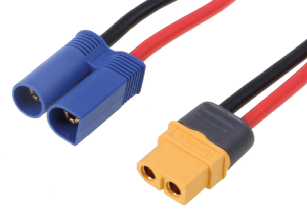 46188 Ladeadapter XT60 (Buchse)- > EC-5 50cm